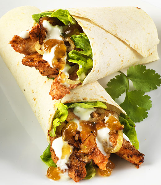 Irish Heart Quick Chicken Tikka Wraps with GreekStyle Yoghurt Irish