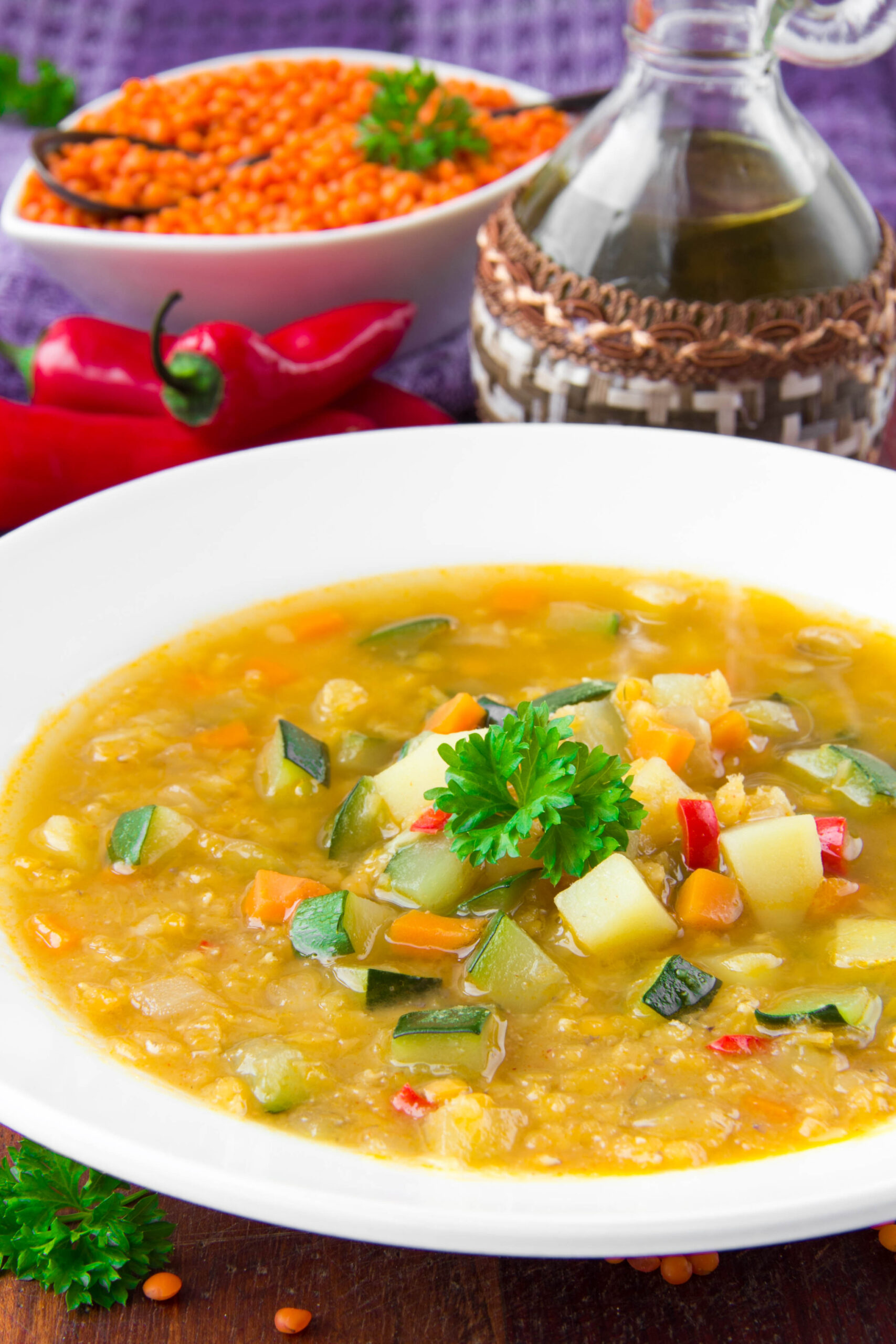 Irish Heart Winter Vegetable and Lentil Soup - Irish Heart