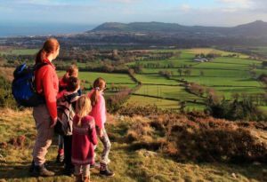 Family on a hike