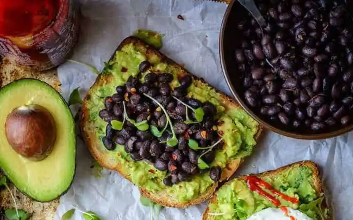 Irish Heart Avocado Toast with Smoky Black Beans - Irish Heart