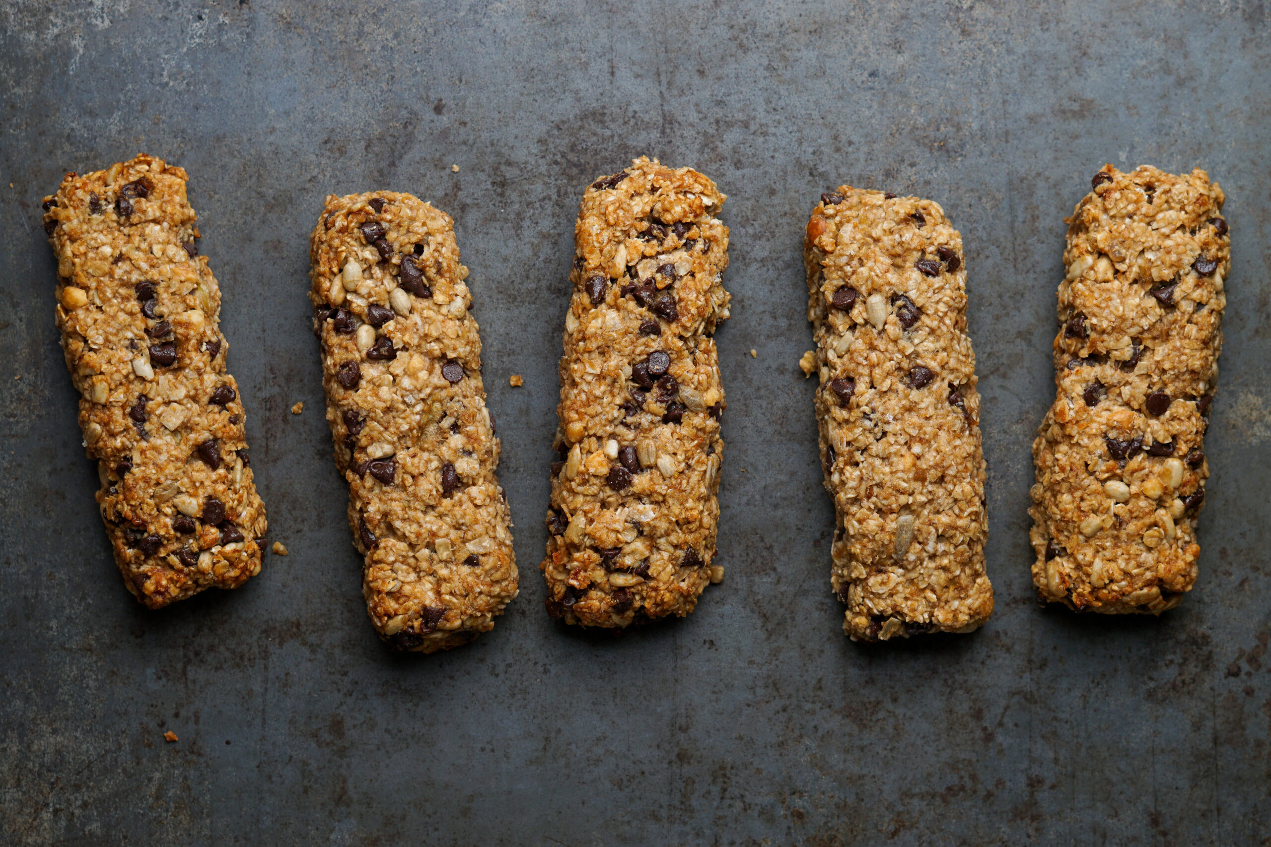 Irish Heart Banana Chocolate Chip Flapjack Bars - Irish Heart