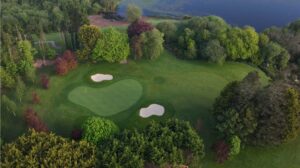 Aerial shot of Monkstown Golf Course